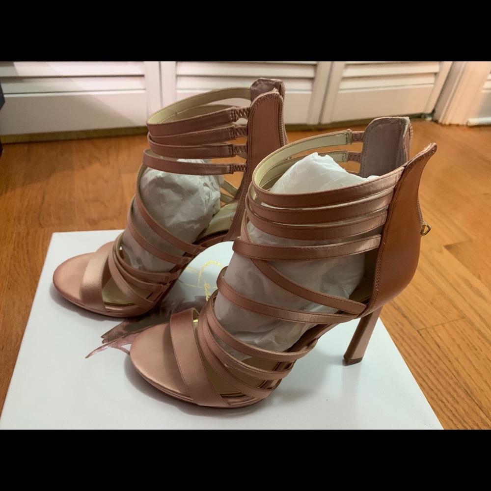 Jessica Simpson satin blush heels size 7